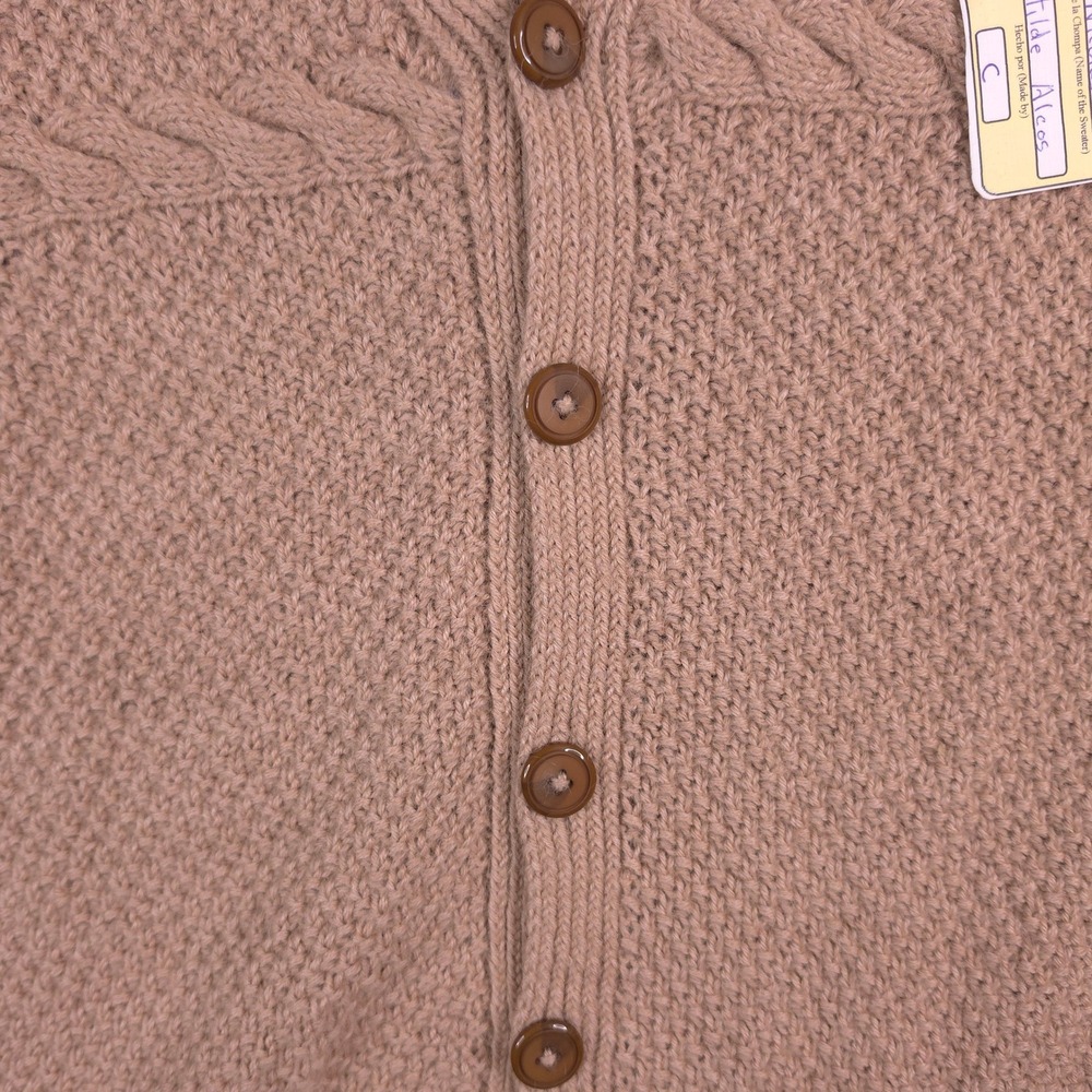 Artesanias Pachamama 100% Alpaca Wool Cardigan Sweater Womens Hand Made In Peru - Picture 6 of 14